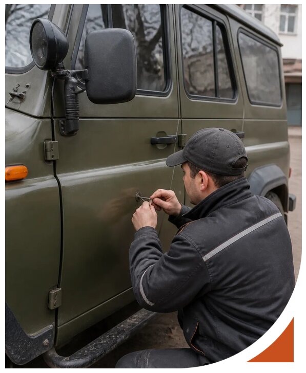 Профессиональное вскрытие автомобиля УАЗ без повреждений в Югорске